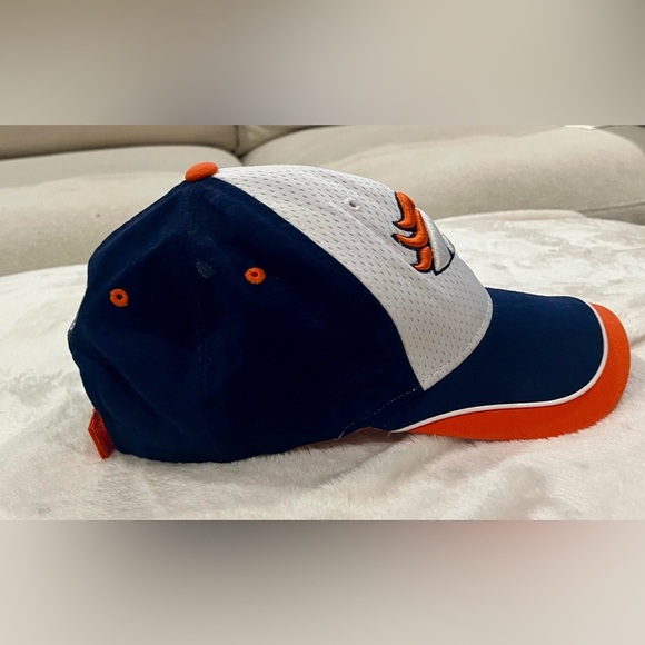 Denver Broncos NFL Reebok Baseball Cap Hat Adult Strapback Blue Orange White - Picture 4 of 8